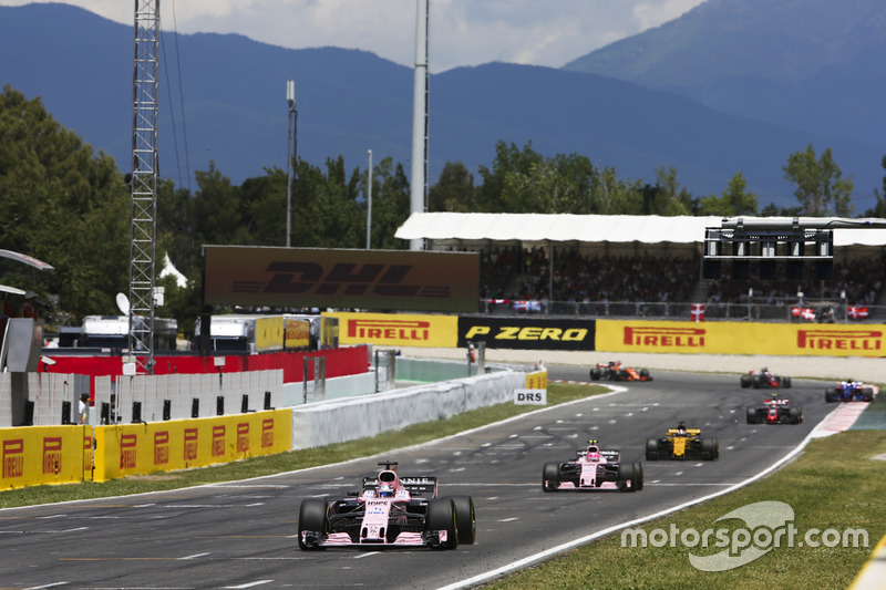 Серхіо Перес, Естебан Окон, Sahara Force India F1 VJM10, Ніко Хюлькенберг, Renault Sport F1 Team RS17