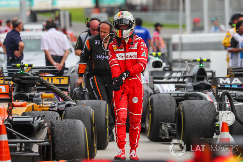 Sebastian Vettel, Ferrari in parc ferme