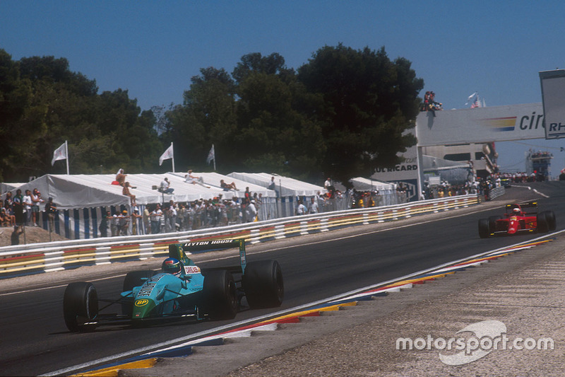 Ivan Capelli, Leyton House CG901, Alain Prost, Ferrari 641