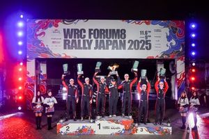 Elfyn Evans, Scott Martin, Toyota Gazoo Racing WRT Toyota GR Yaris Rally1, Sébastien Ogier, Vincent Landais, Toyota Gazoo Racing WRT Toyota GR Yaris Rally1, Sami Pajari, Marko Salminen, Toyota Gazoo Racing WRT Toyota GR Yaris Rally1.