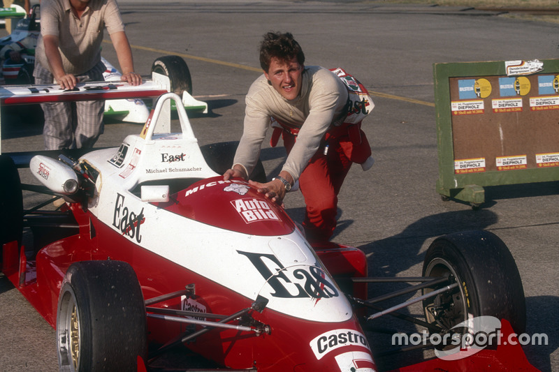 Michael Schumacher in der Deutschen Formel 3 in Diepholz 1990