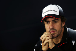 Fernando Alonso, McLaren in the FIA Press Conference