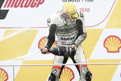 Podium: race winner Francesco Bagnaia, Aspar Team Mahindra Moto3