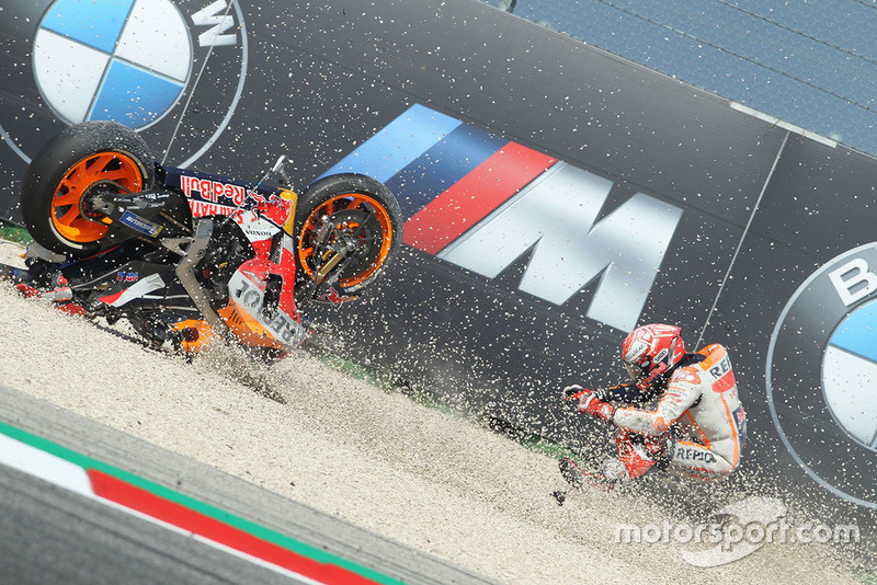 Marc Marquez, Repsol Honda Team crash