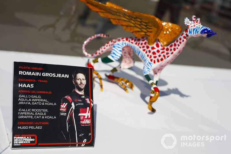 Гран Прі Мексики: статуетка Ромена Грожана, Haas F1 Team