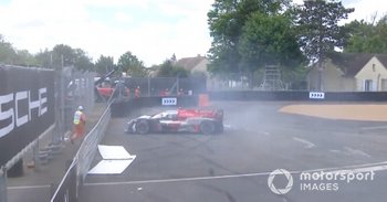 Vídeo: ¡accidente decisivo en Le Mans! Hirakawa estrella en Toyota #8
