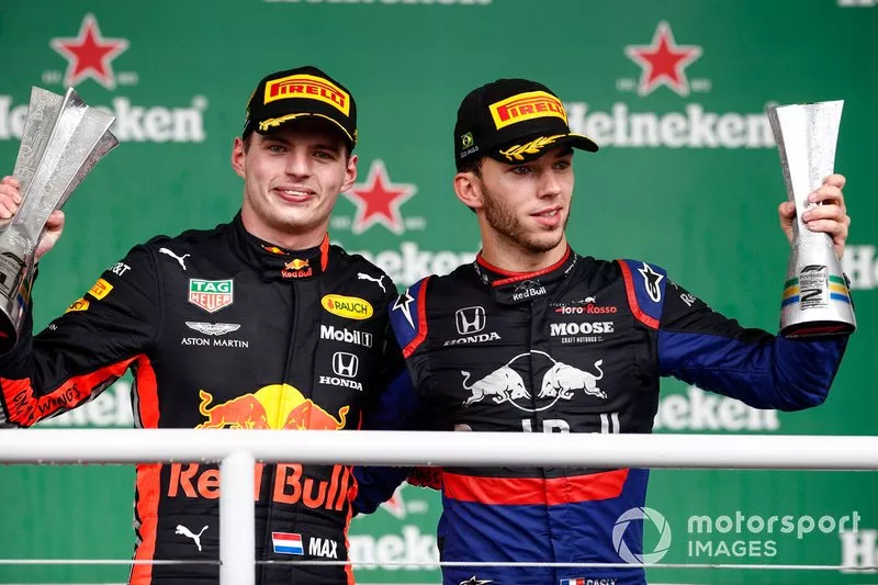 1 Brazil 2019: Max Verstappen, Pierre Gasly, Carlos Sainz Jr.