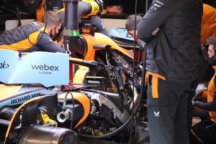 Detalle del Mclaren MCL36