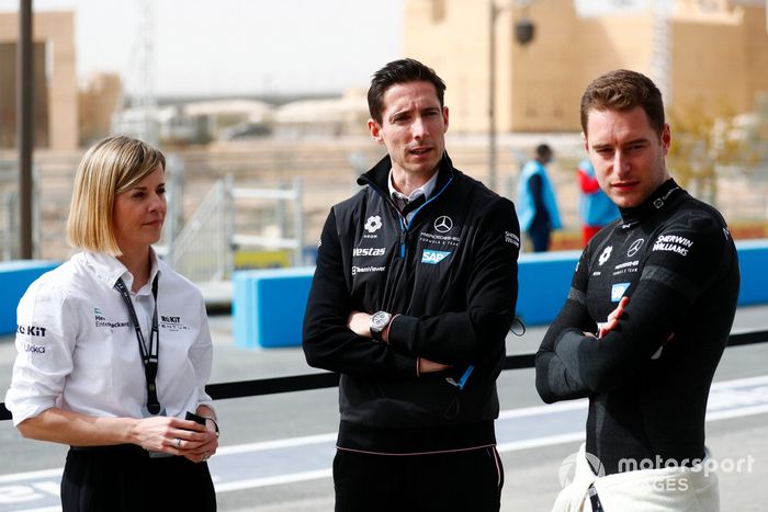 Susie Wolff, CEO, ROKiT Venturi Racing, Ian James, Team Principal, Mercedes-Benz EQ, Stoffel Vandoorne, Mercedes-Benz EQ