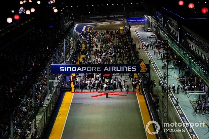 La parrilla previa a la carrera