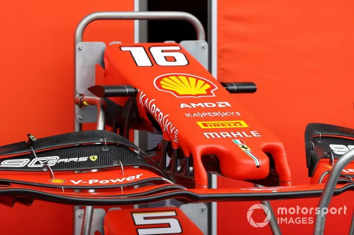 Morros y alerones delanteros del Ferrari SF90