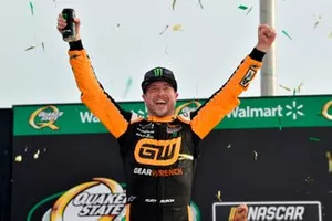 Race winner Kurt Busch, Chip Ganassi Racing, Chevrolet Camaro
