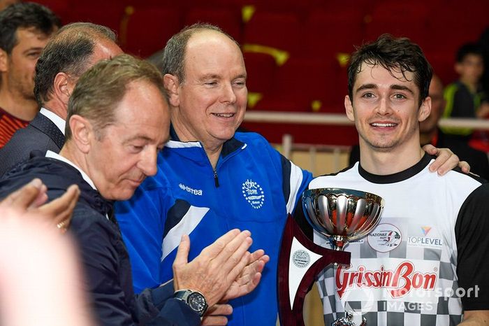 H.S.H. Principe Alberto de Monaco y Charles Leclerc