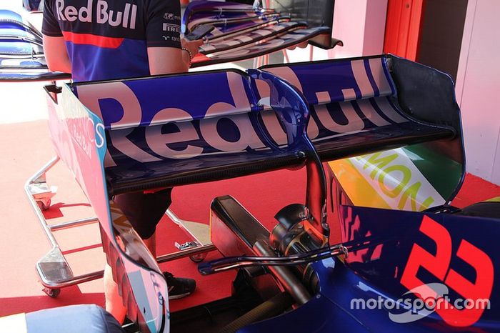 Detalle técnico del Toro Rosso