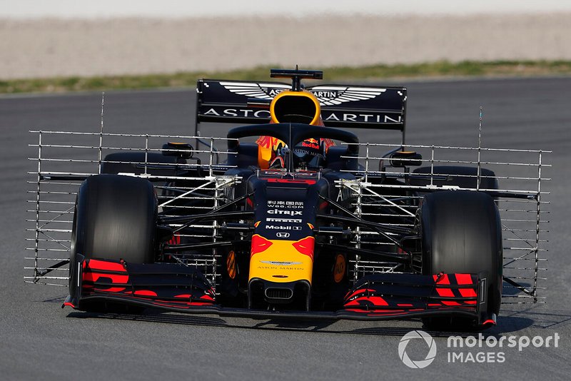 Pierre Gasly, Red Bull Racing RB15, con sensori aerodinamici