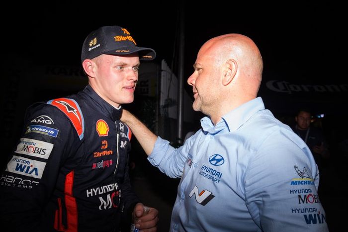 Ott Tänak, Hyundai Motorsport, Andrea Adamo, director de Hyundai Motorsport