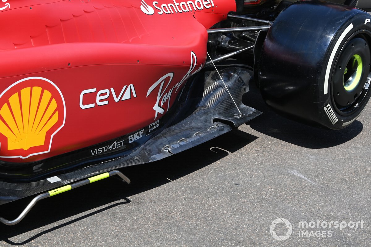 Detalle del Ferrari F1-75.