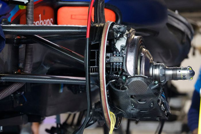 Detalle del tambor de freno del Williams FW45