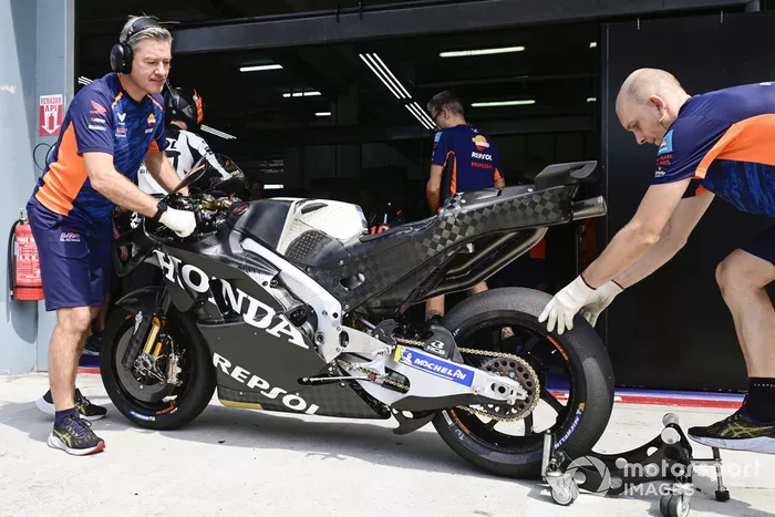 Moto del equipo Repsol Honda