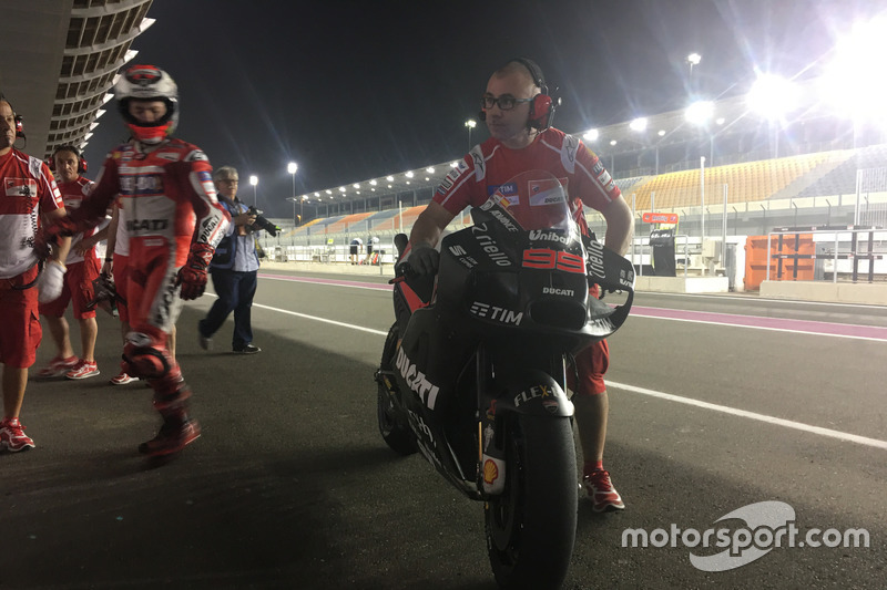 Jorge Lorenzo, de Ducati, con el nuevo carenado