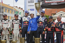 Ott Tanak, Raigo Molder, DMACK World Rally Team; Andreas Mikkelsen, Anders Jäger, Volkswagen Polo WR