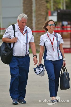 Pat Symonds, Williams director técnico con Claire Williams, director del equipo Williams adjunto