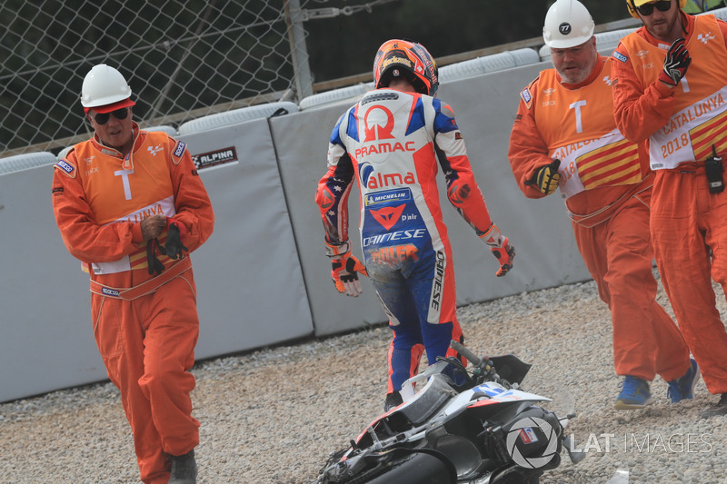 Jack Miller, Pramac Racing después de la caída