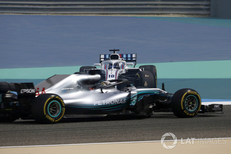 Lance Stroll, Williams FW41 en tête-à-queue