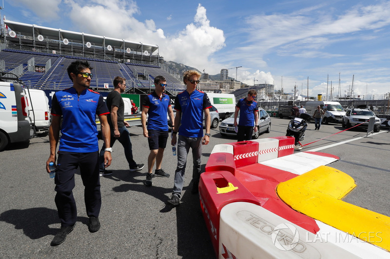 Brendon Hartley, Toro Rosso lors de la reconnaissance de piste