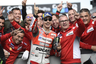 Le poleman Jorge Lorenzo, Ducati Team