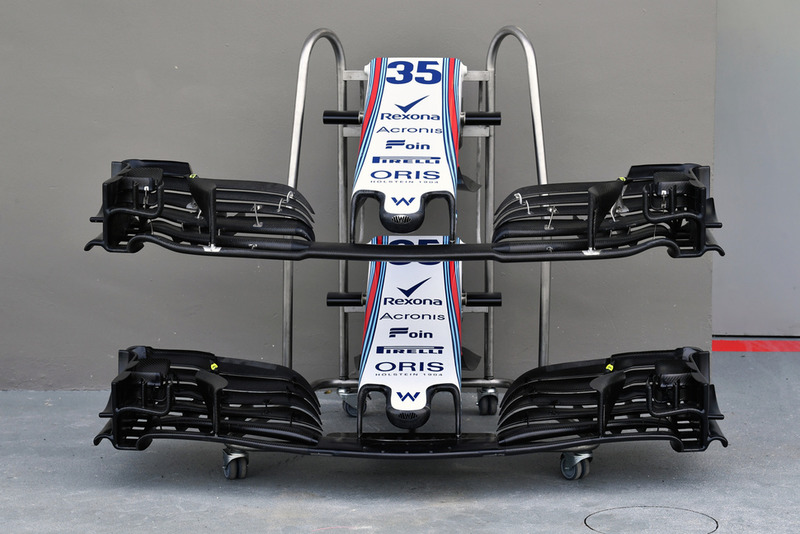 Morro y alerones delanteros del Williams FW41