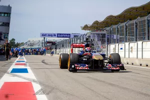 Max Verstappen in actie tijdens de Gamma Racing Day 2015