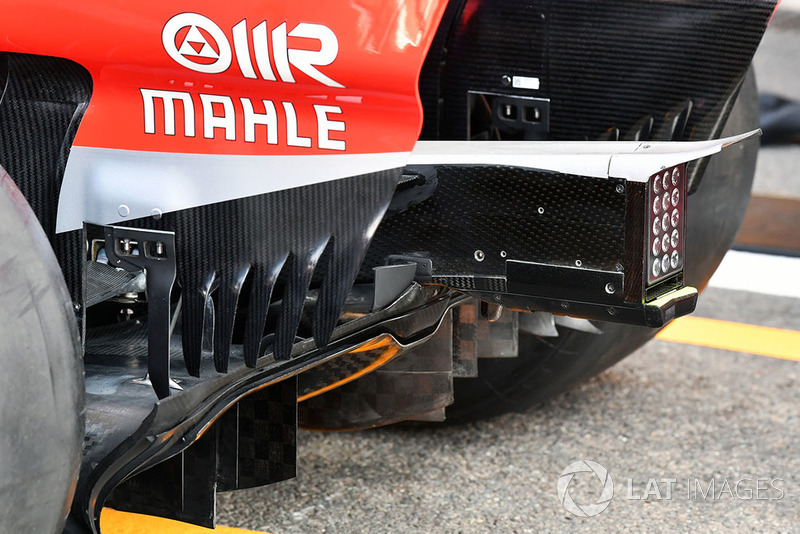 Ferrari SF71H rear wing detail
