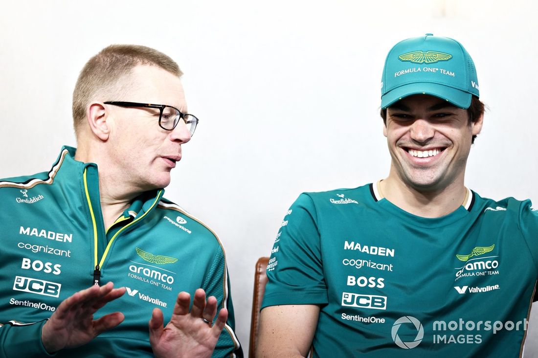 Andy Cowell, Director del equipo y CEO del Grupo Aston Martin F1 Team, Lance Stroll, Aston Martin Racing