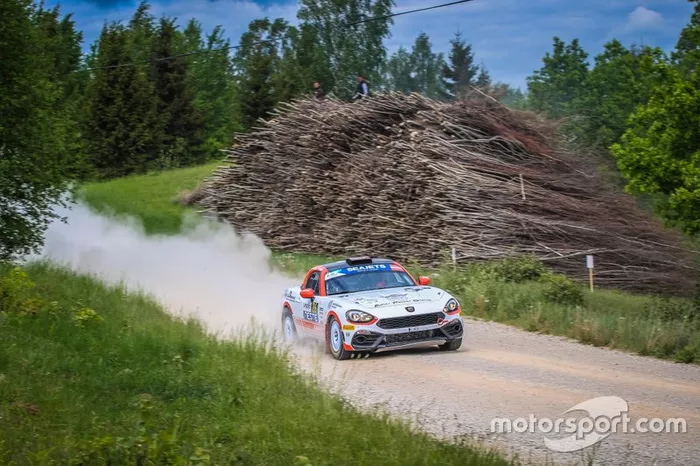 Dariusz Polonski, Lukasz sitek, Abarth 124 Rally, Rally Liepaja, FIA ERC