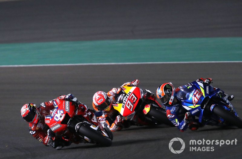 Andrea Dovizioso, Ducati Team, Marc Marquez, Repsol Honda Team, Alex Rins, Team Suzuki MotoGP