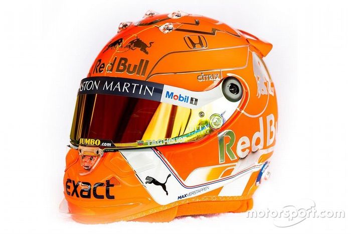 Casco de Max Verstappen, Red Bull Racing

