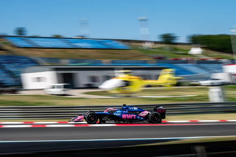 Paul Aron, Alpine, essais Pirelli Hungaroring