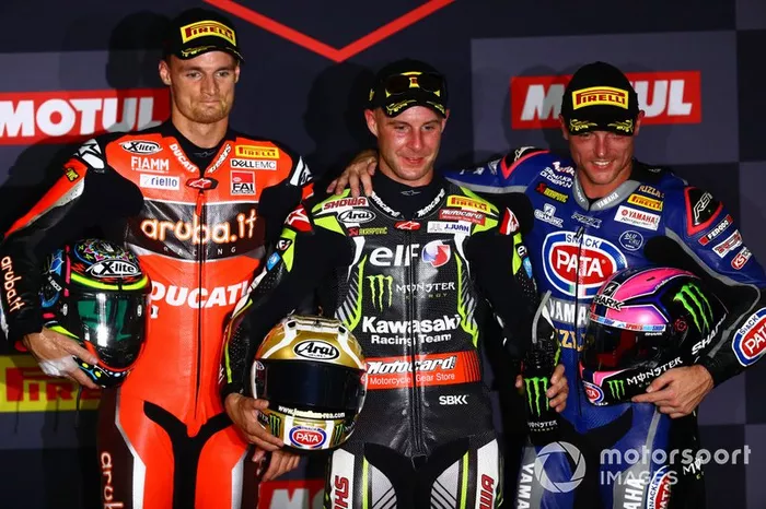 Chaz Davies, Aruba.it Racing-Ducati Team, Jonathan Rea, Kawasaki Racing Team, Alex Lowes, Pata Yamaha