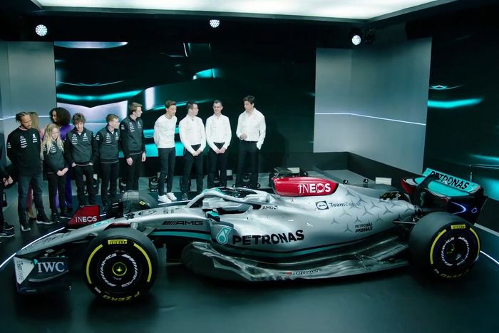 Detalle del Mercedes W13