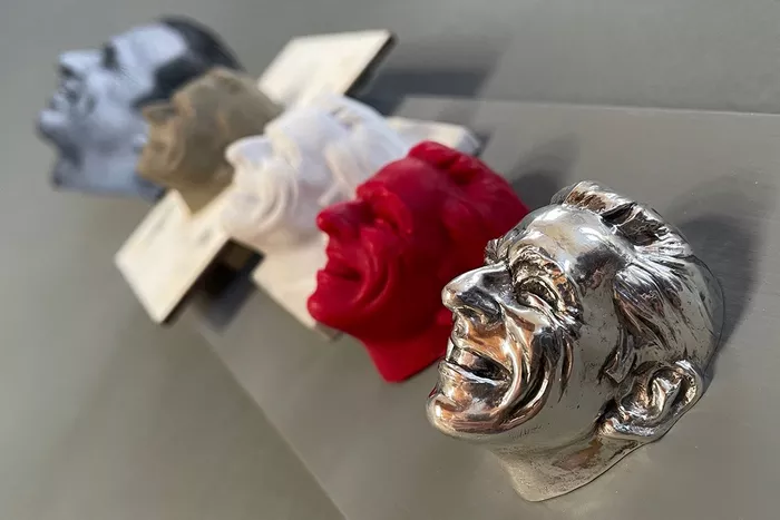 Helio Castroneves, Meyer Shank Racing at BorgWarner trophy modeling