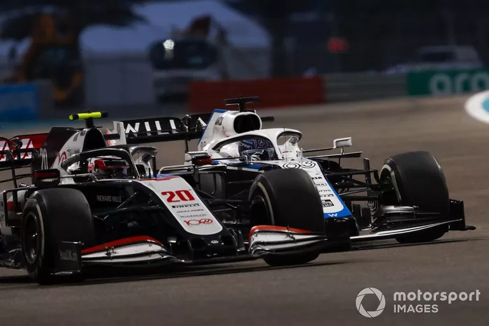 Kevin Magnussen, Haas VF-20, George Russell, Williams FW43