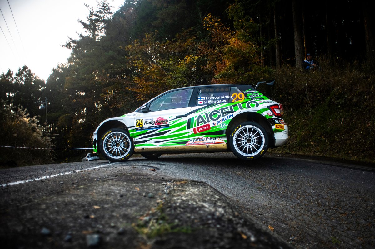 Heikki Kovalainen, Sae Kitagawa, Fabia Evo Rally2