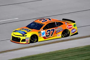 Chris Buescher, JTG Daugherty Racing, Chevrolet Camaro Bush's Chili Beans