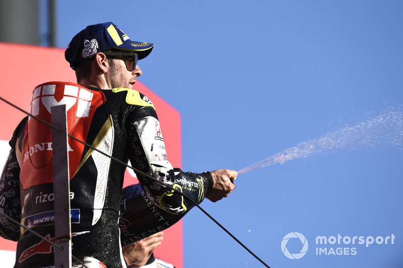 Podium: second place Cal Crutchlow, Team LCR Honda