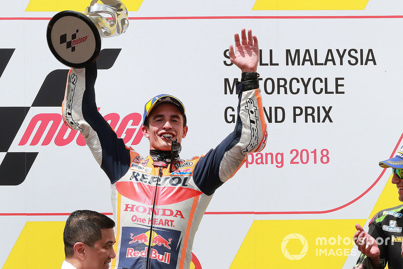 Подіум: переможець гонки Марк Маркес, Repsol Honda Team