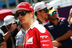 Kimi Raikkonen, Ferrari en el desfile de pilotos