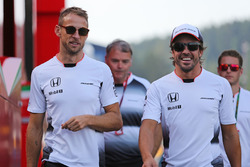 Jenson Button, McLaren Honda and Fernando Alonso, McLaren Honda