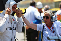 Lewis Hamilton, Mercedes AMG F1 op de grid