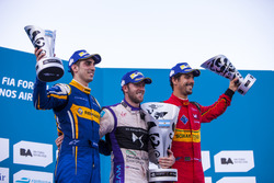 Podium: Winner Sam Bird, DS Virgin Racing Formula E Team; second place Sébastien Buemi, Renault e.Da